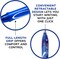 Quick Dry Blue Gel Pens, Medium Point (0.7mm), 12-Count Pack, Retractable Gel Pens With Comfortable Full Grip